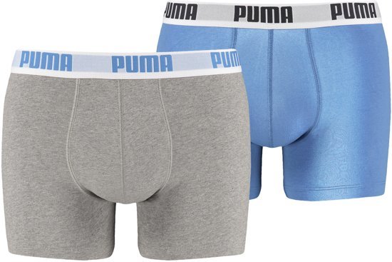 aangrenzend Kenia een Puma boxershort heren 2pack blue grey 521015001417 - Cowa sport