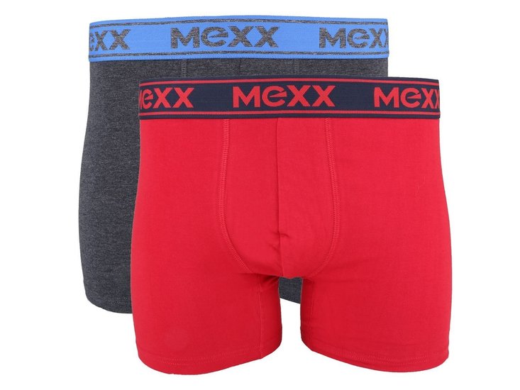 Mexx boxershorts 2 pack rood grijs mxbl001102 Cowa sport