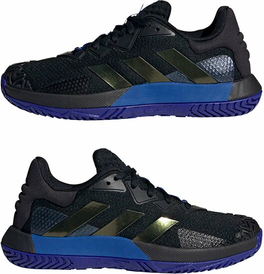 Adidas solematch control m zwart blauw HQ8438 Cowa sport