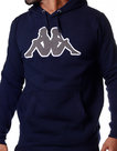 Kappa-logo-tairiti-hooded-sweater-blue-grey-md-mel-wit-303GCJ0922