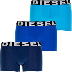 Diesel boxershorts 3pack shawn navy blauw lichtblauw