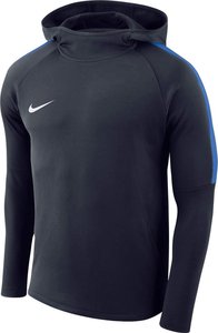 Nike dry academy football hoody navy blauw AH9608451