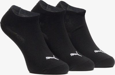 Puma sneakersokken 3 pack zwart 261080001