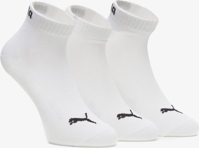 Puma sneakersokken 3 pack wit 261080001