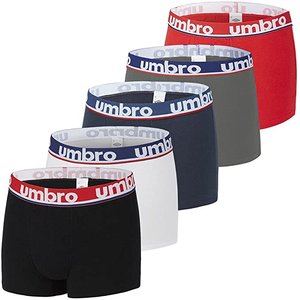Umbro boxershorts 5pack zwart rood wit navy grijs 1BCX5clas5