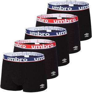 Umbro boxershorts 5pack zwart rood navy 1BCX5clas8