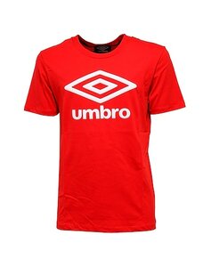 Umbro large logo tee rood wit UMTM0138