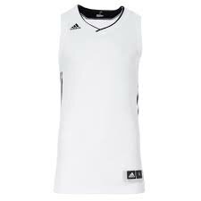 Adidas ekit jersey basketbalshirt wit zwart CD2641