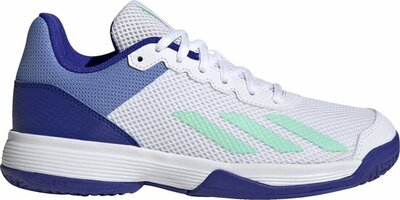 Adidas courtflash junior wit blauw HP9715