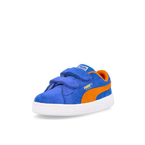 Puma suede teams v infant blauw oranje 38056801