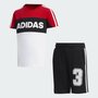 Adidas sportset junior LK G SS tracksu rood zwart wit FM9827