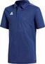 Adidas core 18 polo junior donkerblauw wit CV3680