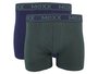 Mexx boxershorts 2 pack donkergroen navy mxbl001202_