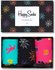 Happy socks Halloween giftbox 3pack zwart rose groen XHAL089000_