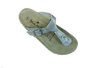 Blue Motion teenslippers model 1 zilver met  motief_