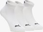 Puma sneakersokken 3 pack wit 261080001_