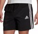 Adidas aeroready chelsea 3 stripes short zwart wit GL0022_