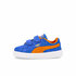 Puma suede teams v infant blauw oranje 38056801_